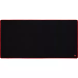 Игровой коврик для мыши DEFENDER Black Ultra XXL — 900×450 мм, тканевая поверхность, резиновая основа, простроченные края