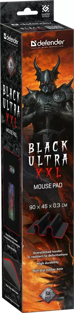 Игровой коврик DEFENDER Black Ultra XXL 900×450 мм Photo 8
