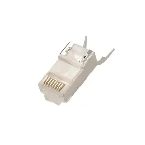 RJ45 connector Extralink CAT6A FTP 8P8C, transparent, male/female, 1 pc