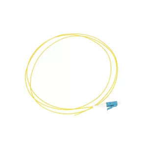 Extralink LC/UPC Pigtail, Singlemode G.652D, 900µm PVC, 1 m, FTTH, yellow