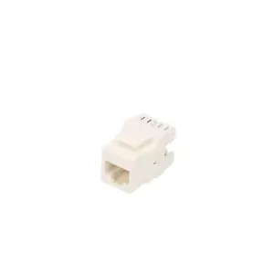 Keystone insert Extralink CAT5E UTP RJ45 connector, white, plastic, single pack