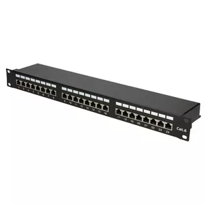 Patch Panel Extralink EX.9830 1U RJ-45 Cat6 U/FTP Black