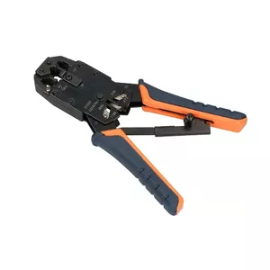Extralink RJ45 crimp tool 4P+6P+8P with ratchet for modular plugs, 1 pc