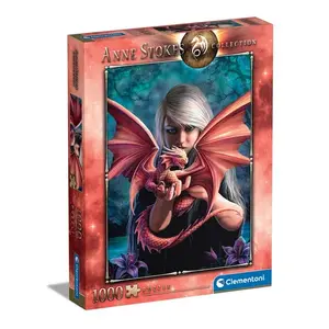 Clementoni Anne Stokes Collection 39640 puzle — 1000 detaļas, fantāzijas Dragonkin, platums 690 mm