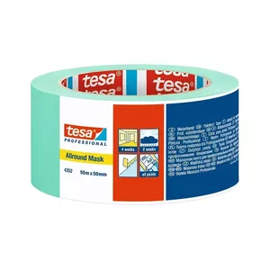 Vispārējās lietošanas maskēšanas lente TESA Professional 4352 Zaļa 50 m 50 mm