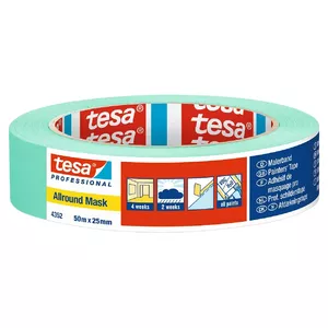 Маскировочная лента общего назначения TESA Professional 4352 Зеленая 50м 25мм
