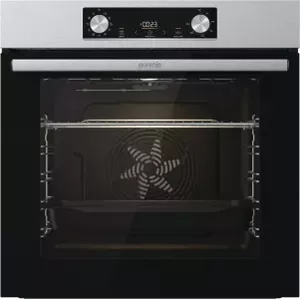 Built-in electric oven Gorenje BO6735E02X — 77 L, 2500 W, stainless steel, touch and rotary control