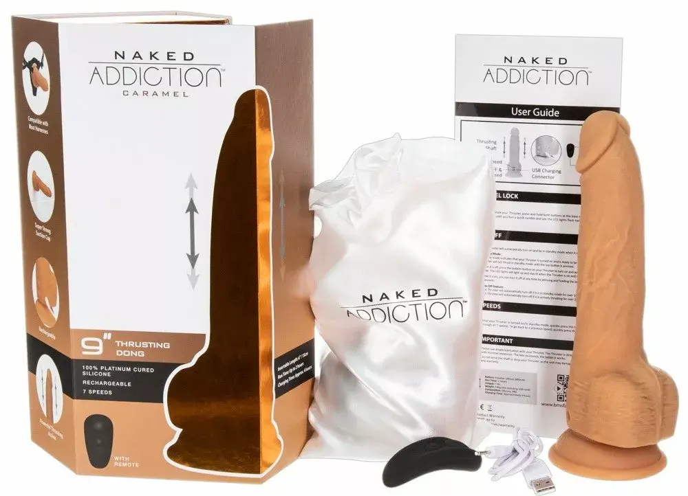 Тяговый вибратор Naked Addiction 9" силиконовый Photo 10