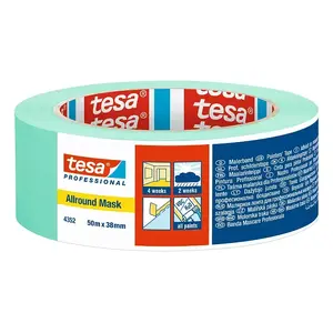 Маскировочная лента общего назначения TESA Professional 4352 Зеленая 50м 38мм