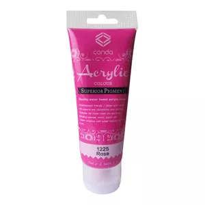 Akrila krāsa Grafitas Akrila 75 ml 1225 Rose — ūdens bāzes mākslinieku krāsa, 75 ml tūbiņa, krāsa Rose