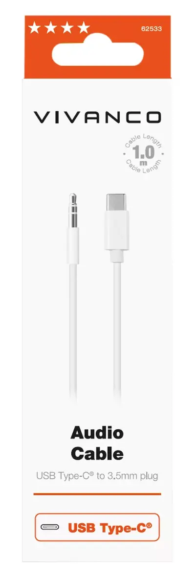 Audio Cable Vivanco ACVVUSBC10W Photo 3