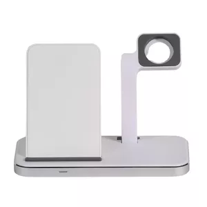 Vivanco 2 in 1 Wireless Fast Charger Smartphone Smartwatch White USB