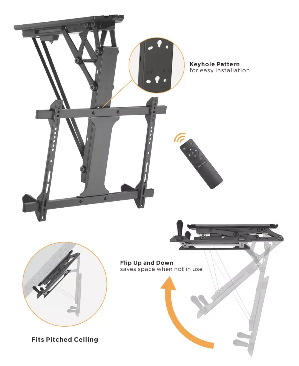 Motorizēts televizora griestu stiprinājums Equip 32"-70" Photo 11