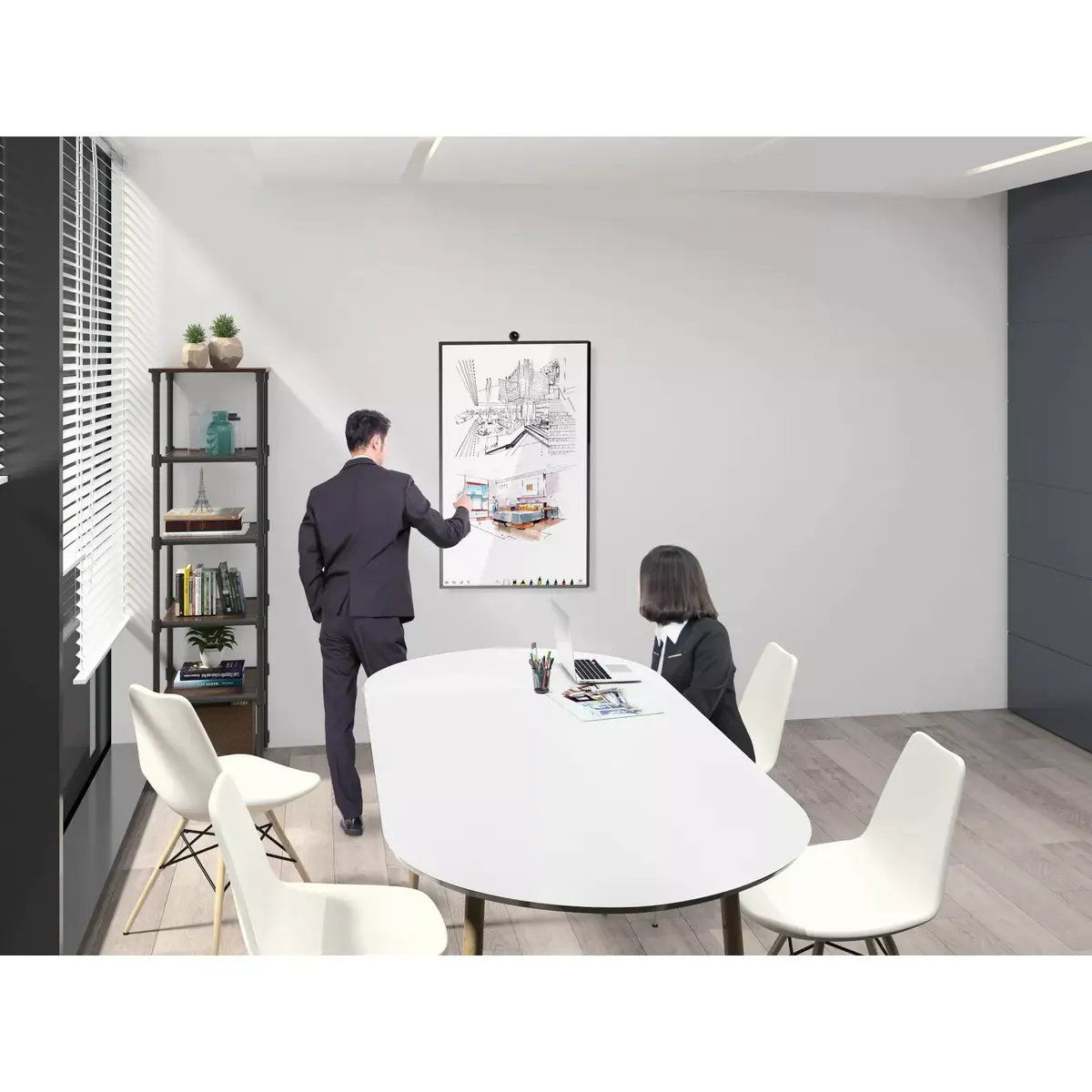 Universālais rotējošais sienas kronšteins Equip 37"-80" Photo 7