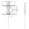Universālais rotējošais sienas kronšteins Equip 37"-80" Photo 9