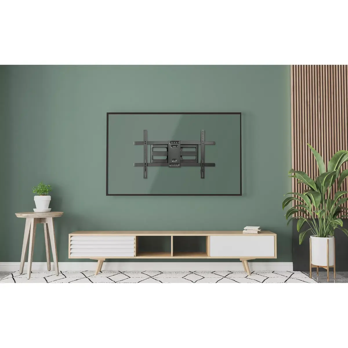 Full Motion TV Wall Mount Bracket Equip 37"-80" Photo 7