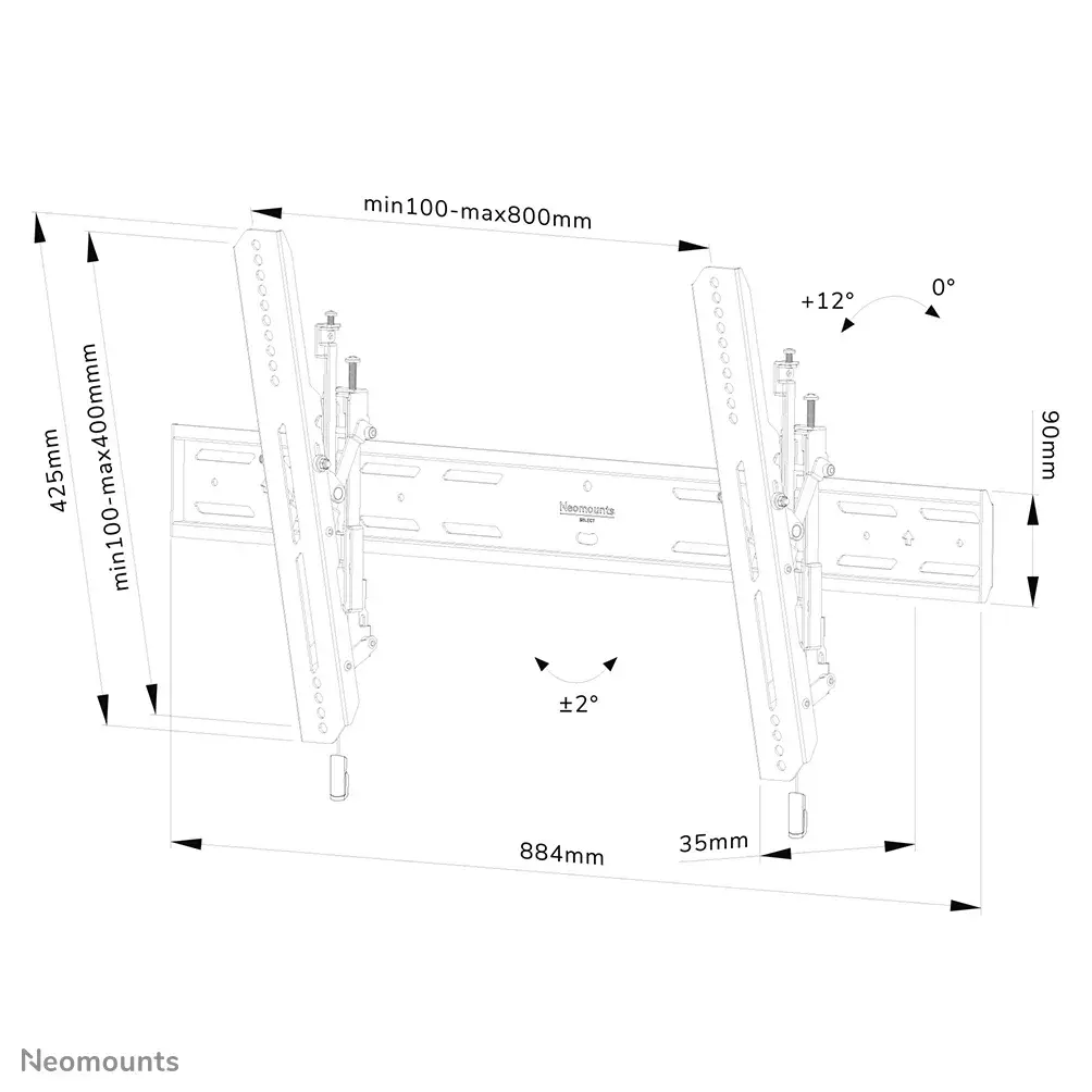 TV Wall Mount Neomounts WL35S-850BL18 Photo 20