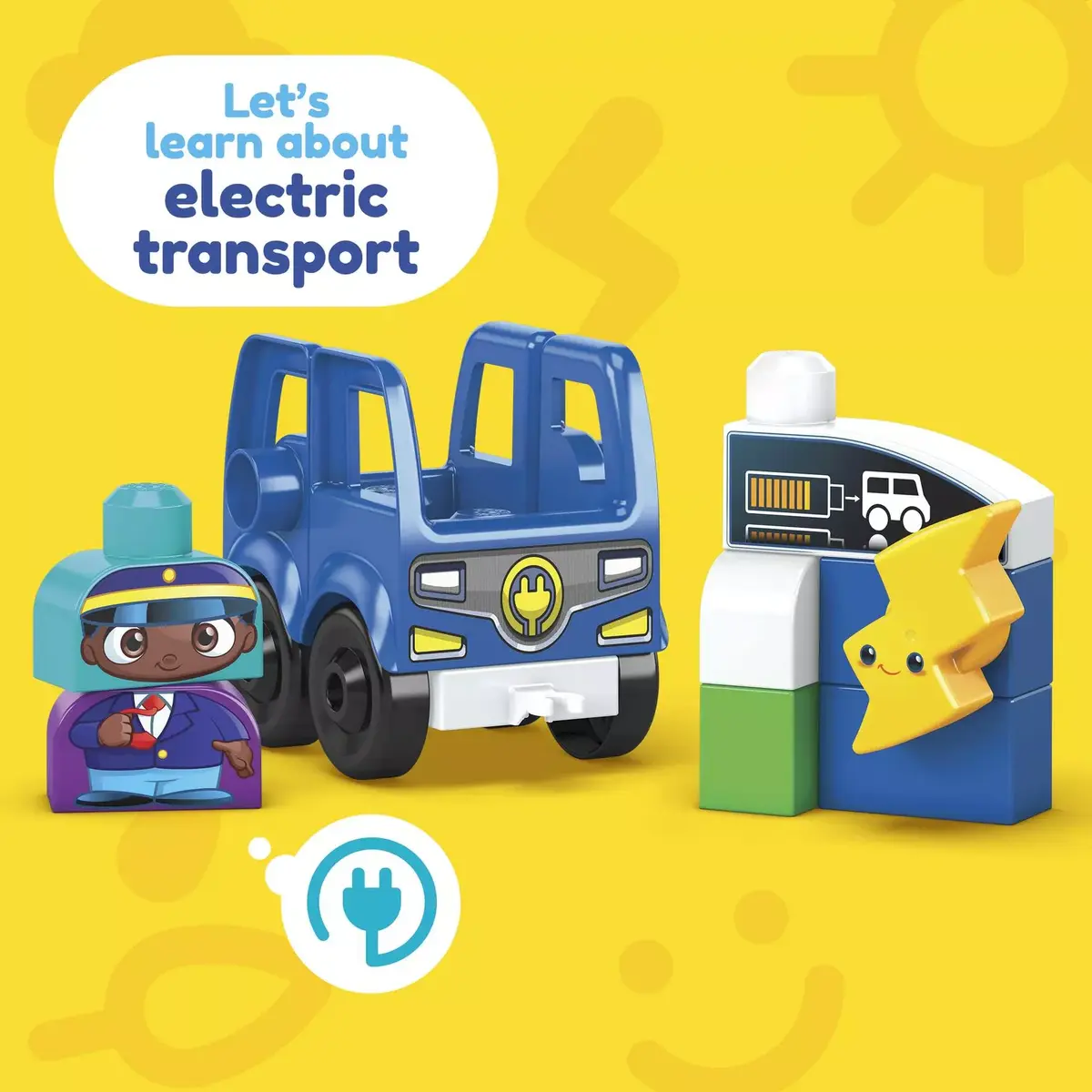 Mega Bloks MEGA BLOKS Green Town Charge & Go Bus Photo 9