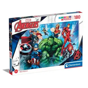 Пазл Clementoni The Avengers, 180 деталей, Комиксы, ширина 485 мм
