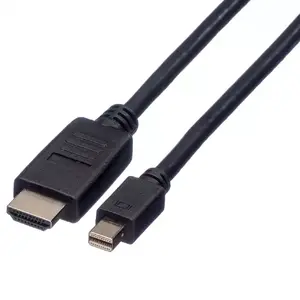 DisplayPort to Mini DisplayPort cable ROLINE 11.04.5789, 1.5 m, black
