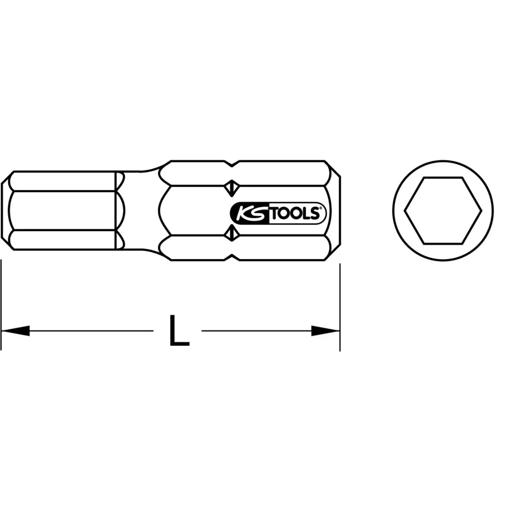 Screwdriver Bit KS Tools 911.5129 Photo 2