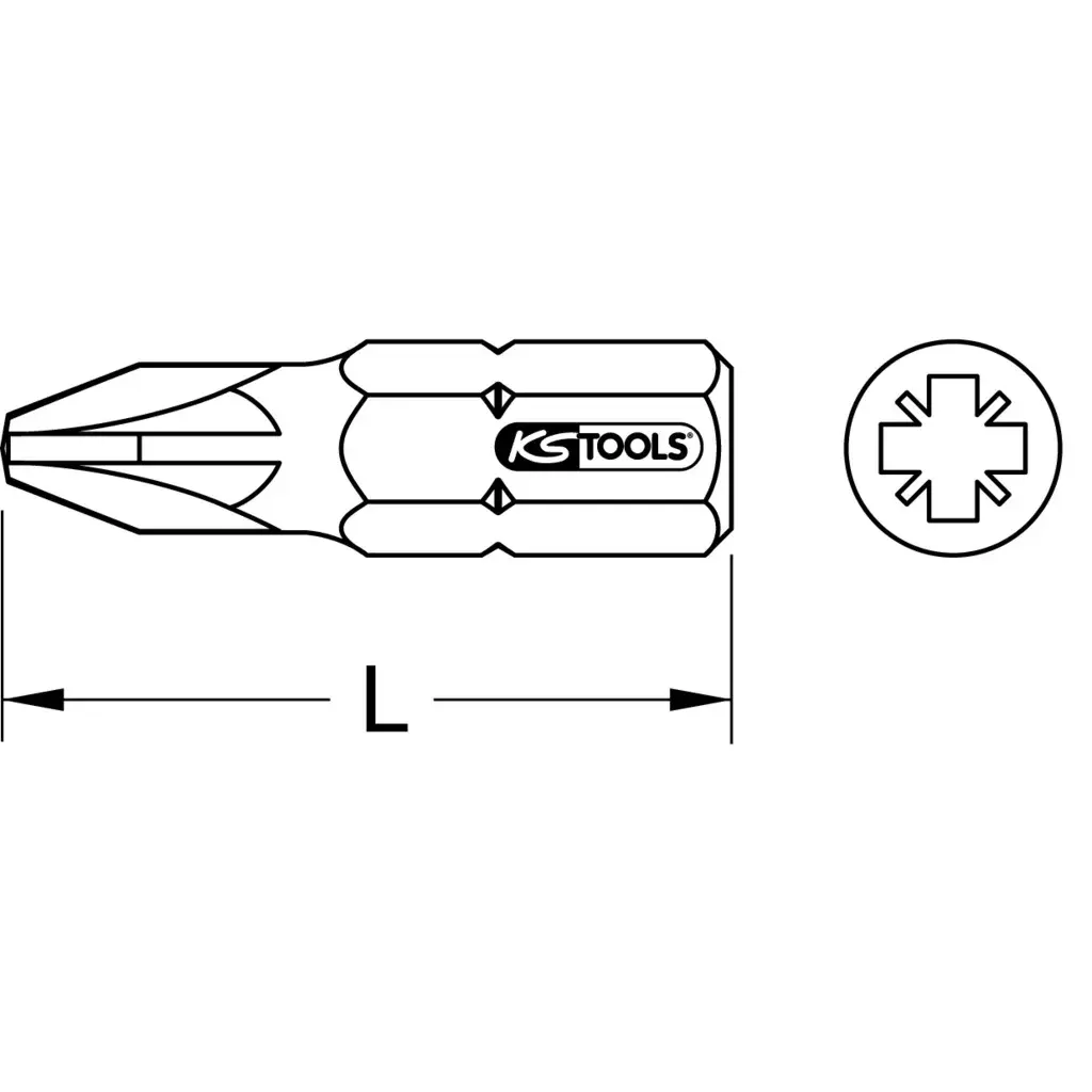 Screwdriver Bit KS Tools 911.5124 Photo 2