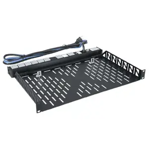 Legrand Middle Atlantic U1V Rack Shelf, 1U, Steel, Black