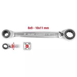 Ratchet Wrench KS Tools 503.4541 Chromium-vanadium Steel 8 11 mm