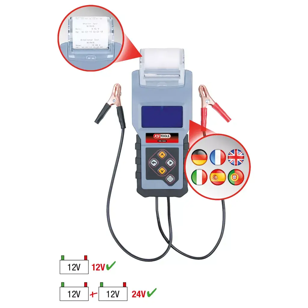 Battery Tester KS Tools 550.1646 Photo 2