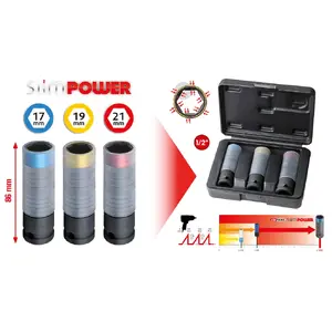 Набор головок KS Tools 515.0990 1/2" 3 головки