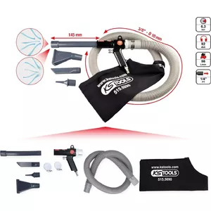 Air blow gun ks tools 515.5090, nozzle length 145 mm