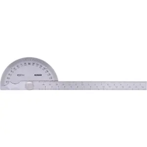 Half-circle protractor KS Tools 300.0700 Stainless steel Matte 220mm