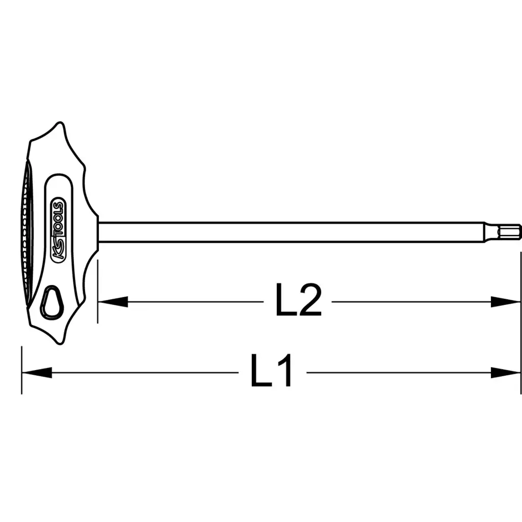 T-handle hex key KS Tools 158.5122 Photo 2