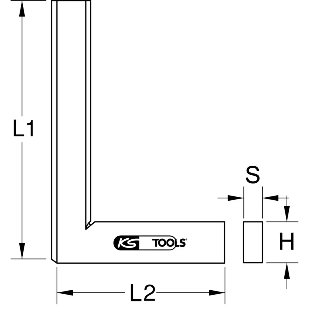 Carpenter's square KS Tools 300.0293 Photo 2