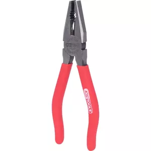 Plier KS Tools 115.1320, steel body, red handle, 165 mm
