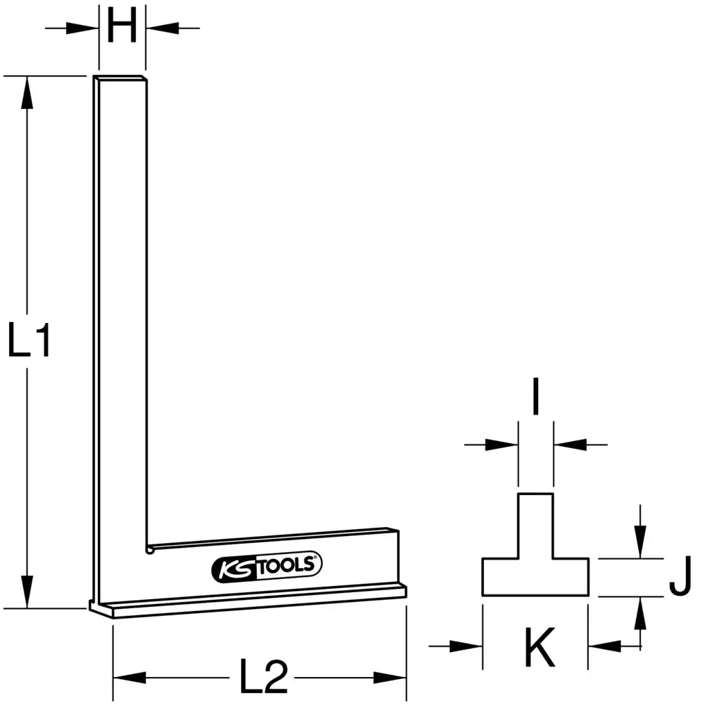 Квадрат KS Tools 300.0274 Photo 2
