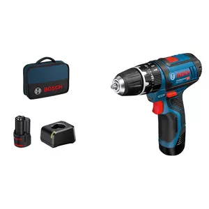 Pistol Grip Drill Bosch GSB 12V-15 Professional, 1300 RPM, Black/Blue
