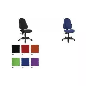 Biroja krēsls Topstar Wellpoint 10 — ergonomisks dizains, regulējama augstuma, melns