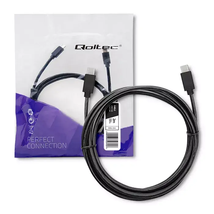 USB kabelis QOLTEC 52345 USB-C uz USB-C 2 m Photo 7