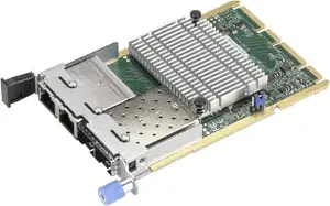 Сетевой интерфейсный адаптер Supermicro AOC-ATG-I2T2SM — внутренняя карта с 1x RJ-45 и 1x SFP+, 10 Гбит/с, 76×115 мм
