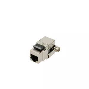 Keystone jack Extralink CAT6 STP RJ45, female, steel color, 1 pc