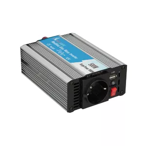 Extralink CAR VOLTAGE CONVERTER 12V - 230V, 500W, MODIFIED SINUS OPIM-500W power adapter/inverter Universal Aluminium