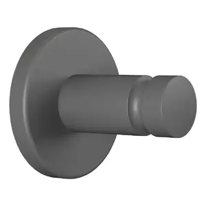 Towel hook Wall-mounted Grey TESA 40573-00000-00 Width 37 mm Depth 36 mm Height 37 mm