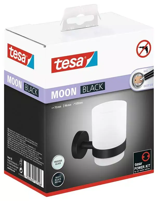 Wall-mounted toothbrush holder Tesa MOON BLACK 40566-00000-00 Photo 2