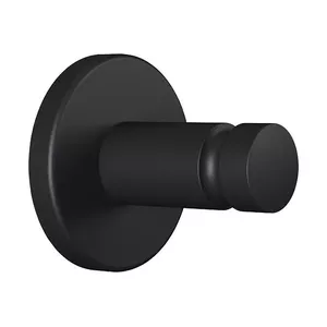 Towel hook Tesa Moon Black Indoor 37mm length 36mm depth 37mm height