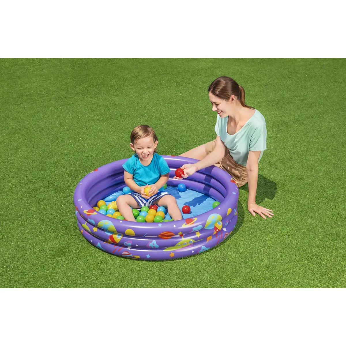 Bestway Intergalactic Surprise framed play pool with 50 balls Photo 25