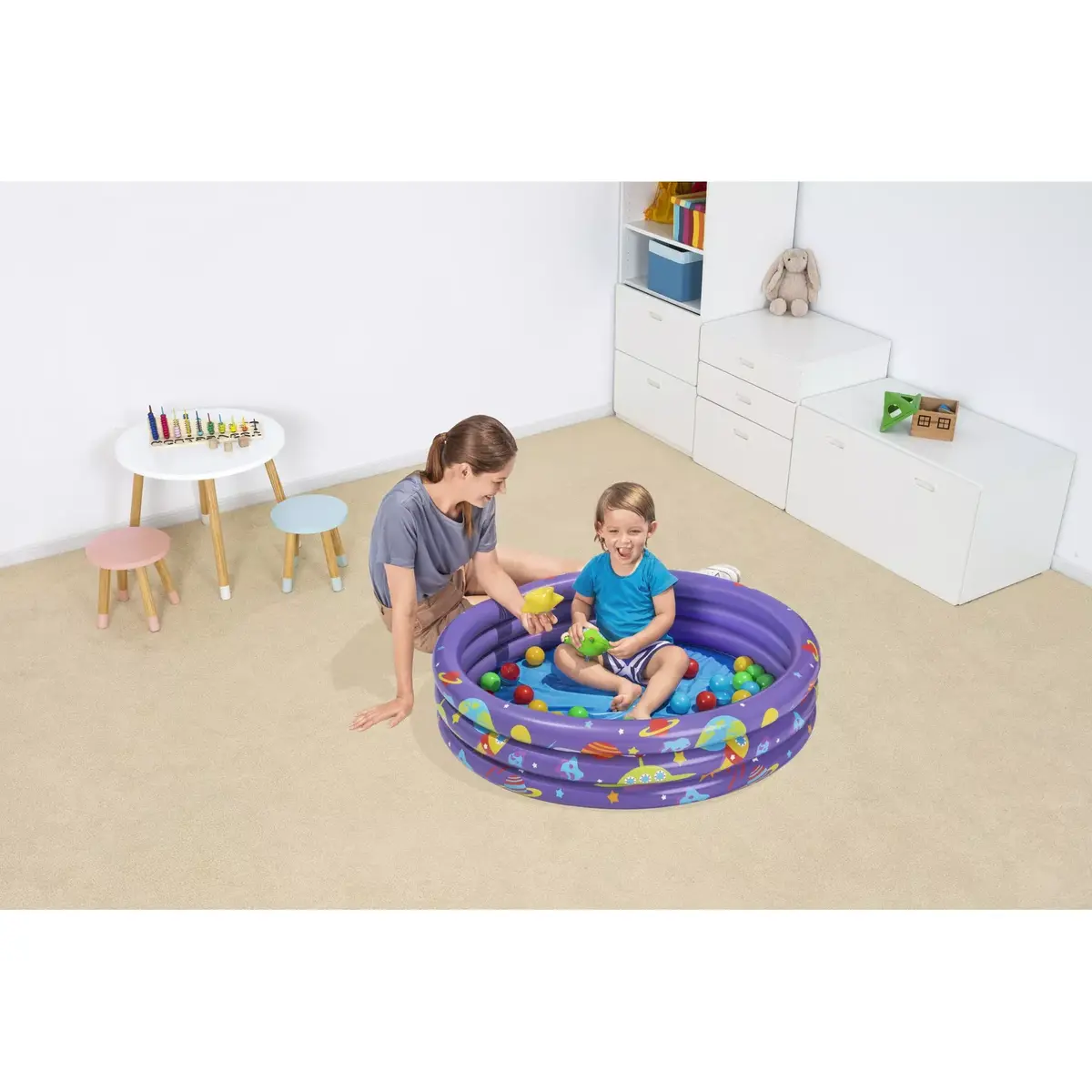 Bestway Intergalactic Surprise framed play pool with 50 balls Photo 26