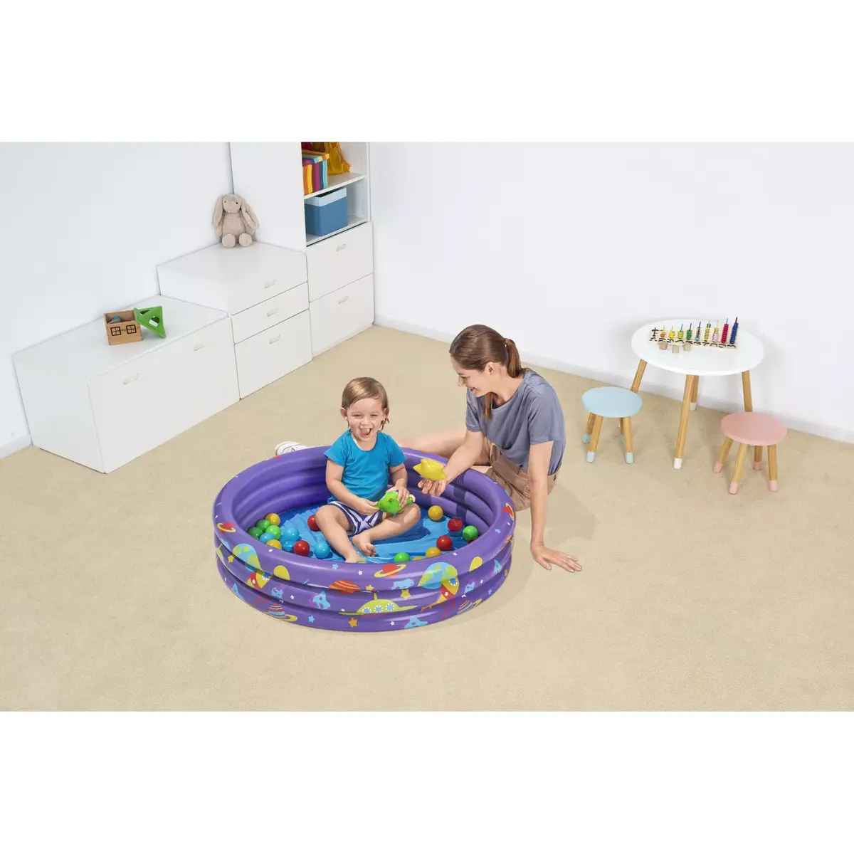 Bestway Intergalactic Surprise framed play pool with 50 balls Photo 27