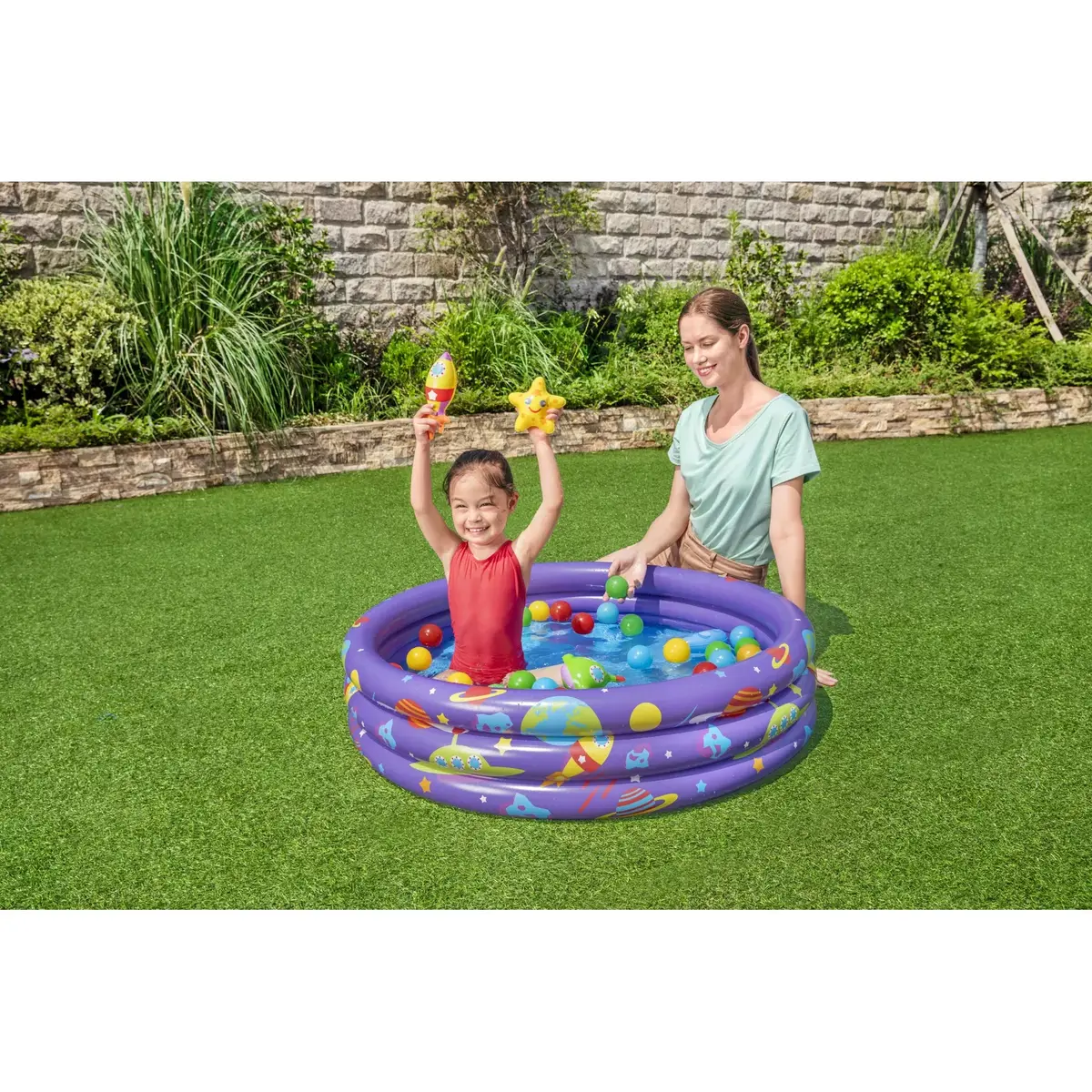 Bestway Intergalactic Surprise framed play pool with 50 balls Photo 30