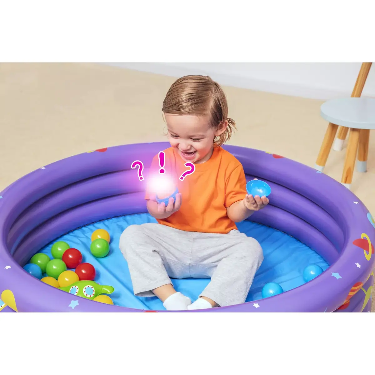 Bestway Intergalactic Surprise framed play pool with 50 balls Photo 32
